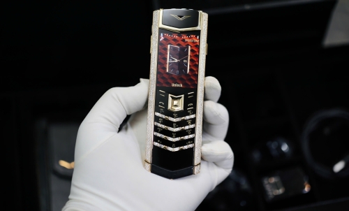 Signature S Rose Gold Full Diamond